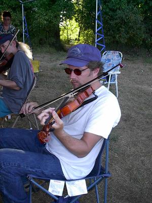 186 John Piccolo plays fiddle.