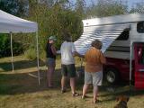 182 Judy helps Scott and Jeanie break camp.