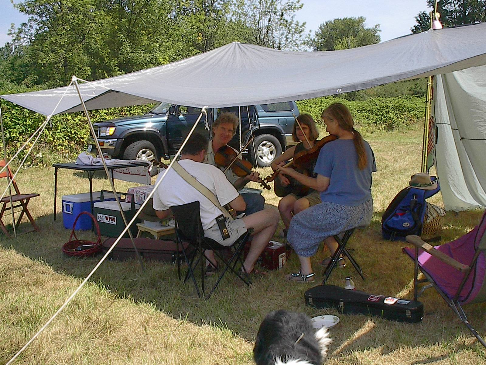 097 Charlie and Nantzs jammin spot in the east meadow