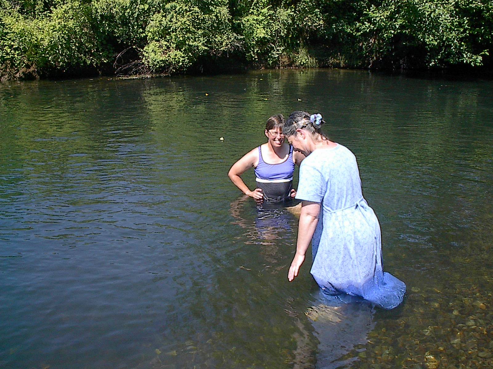 285 Carol Piening and Randi getting brave.