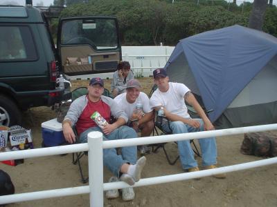 Camping- these guys went to Iraq Aug 04