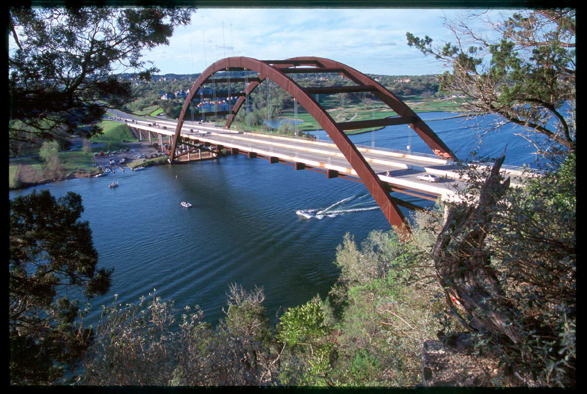Pennybacker Bridge over lake Austin, Austin, TX
