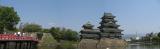 Panorama of Matsumoto-jō and moat