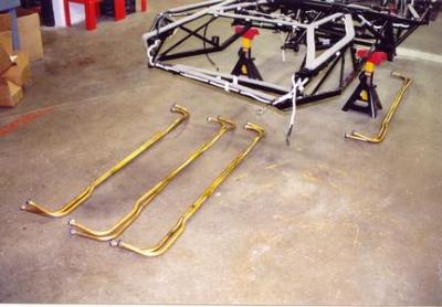 Chassis Restoration - Hard Brass Oil Line Installation - Photo 1