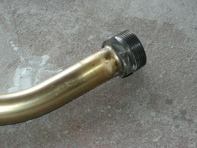 Chassis Restoration - Hard Brass Oil Line Installation - Photo 2
