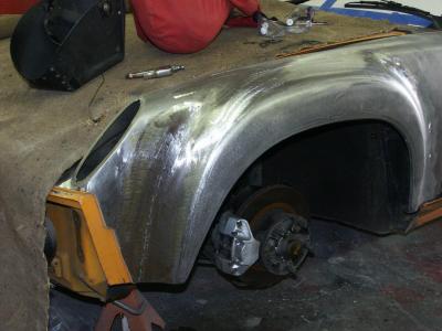 Chassis Restoration - Steel Fender Flares