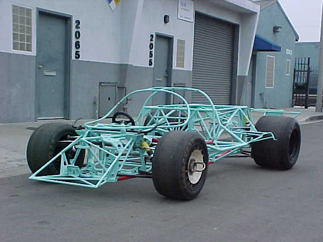 Rolling cahssis ready to send to my freinds Kevin & Andy at Gunnars in West Palm Bch. Fl. to have the bodywork installed