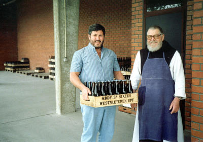 Yours truly collecting Trappist Beer at Westvleteren Abby.