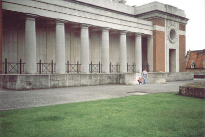 Menin Gate: Bears 55,000 names of those who died between 1914 and August 15th 1917, who have no known grave.