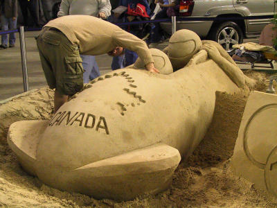 Sand Sulptor at Work