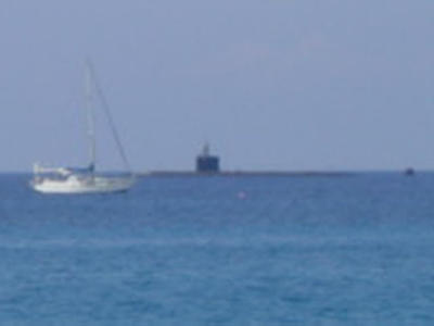 USS Charlotte off the coast of Kona