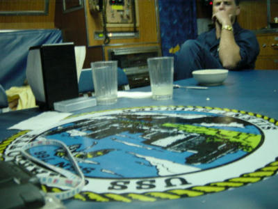 Officers Mess,USS Charlotte Logo
