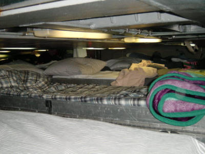 Bunks under torpedos