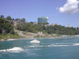 looking back from Maid Of The Mist Boat