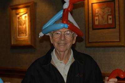 Dad and his hat at his 80th birthday