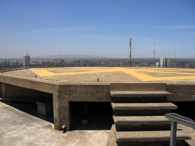 Helipad on top of the Jomo Kenyatta International Conference Centre
