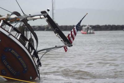 Tall Ship Irving Johnson Aground