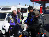 Instructions from road boss Young: OK, guys, when you get to the desert, gas it!