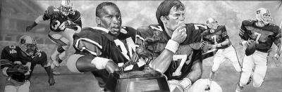 Heisman Trophy - Pat Sullivan #7 and Bo Jackson #34