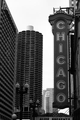 Chicago Theatre and Marina City