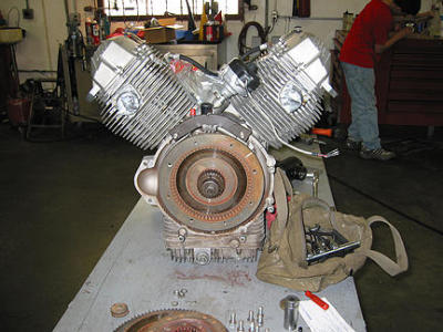 V-Twin Motor on the Bench