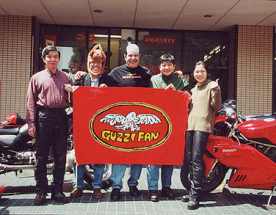 Guzzi Sport Jingushi in Yokohama Japan April 2001
