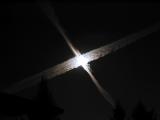 Moon and Vapor Trails*