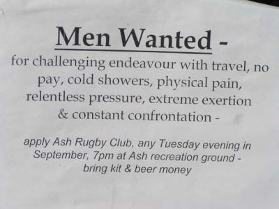 Sign in Sandwich Shop Window