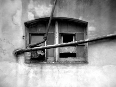 window and pipes