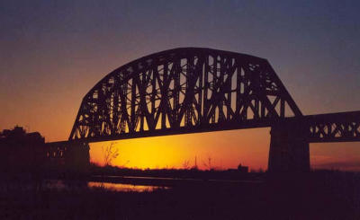 Bridge sunset