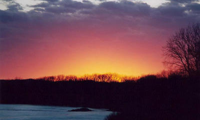sunset 1 river 3-13-01