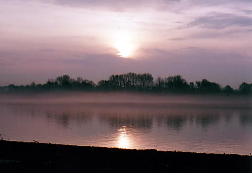 Utica foggy sunrise