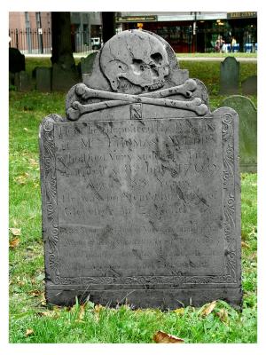 Headstone, The Granary Cemetery, Boston