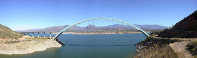 Roosevelt Bridge without riders panorama