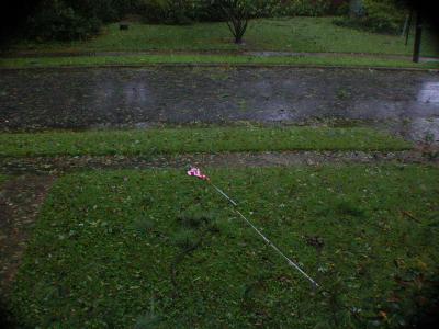 Flag Pole knocked down by wind