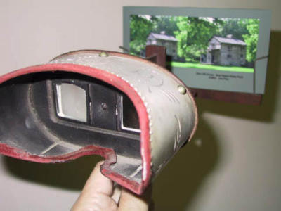 Antique Stereoscope with newly created image