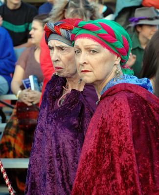 two women in velvet