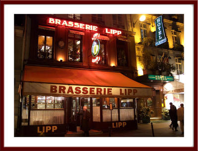 Late dinner at Brasserie Lipp