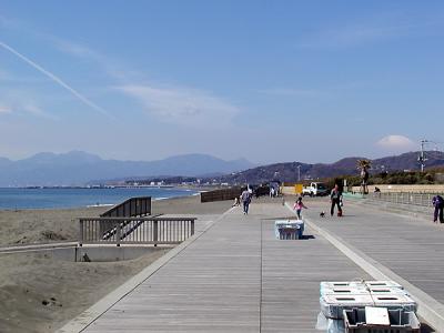 the beach in Hiratsuka