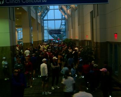 Pre race inside the Knoxville Convention Center