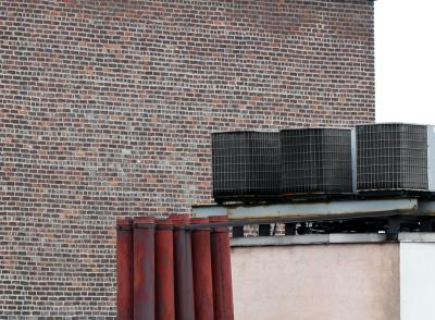 Brick Wall  & Ventilators