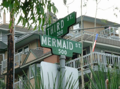 The bottom part is at Third Str. and Mermaid Str.