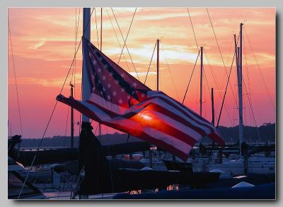 patriotic sunset