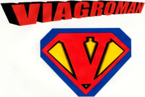 NO NOT SUPERMAN - LOOK UP ON HIS BIKE - ITS VIAGROMAN