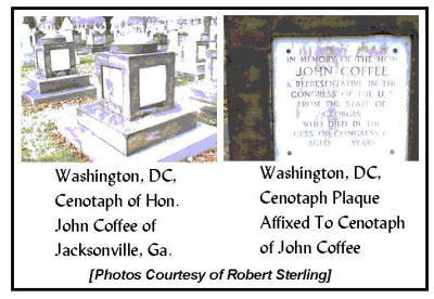 John Coffee Washington DC Cenotaph