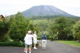 Birders and volcano