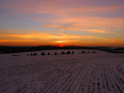 Winter sunsets