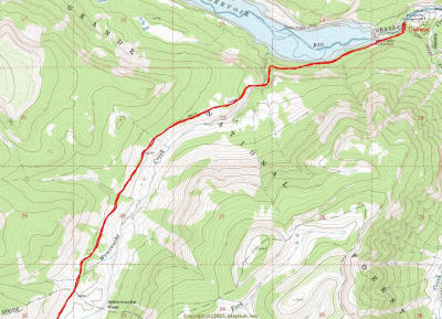 Weminuche Trail #523, Thirty Mile CG Trailhead