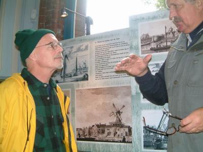 John, from Richmond, Virginia, listening attentively to Gerard ,the guide