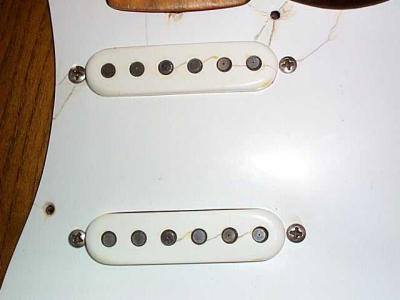 Original 54 pickups with repro polystyrene covers